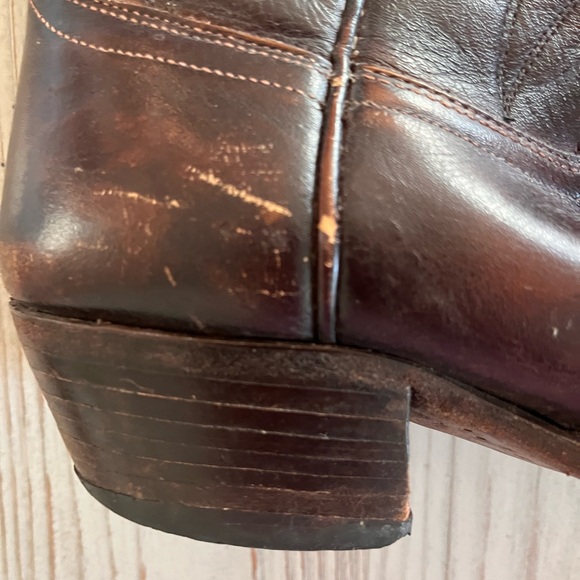 Dan post Milwaukee Classic Brown Leather Cowboy Boots size 10D - Picture 6 of 15